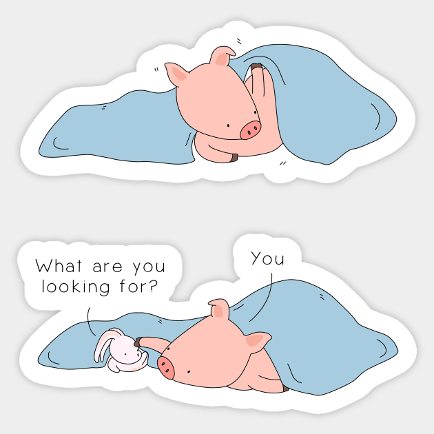 Finding You Sticker by Jang_and_Fox